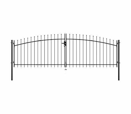 VidaXL Puerta Doble Para Valla Con Puntas De Lanza 300x150 Cm | Leroy