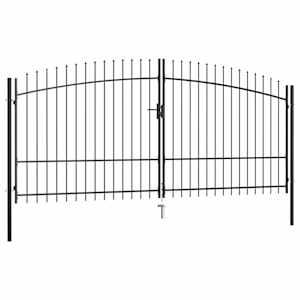 Dvojna vrata za ograjo koničasta 400x225 cm