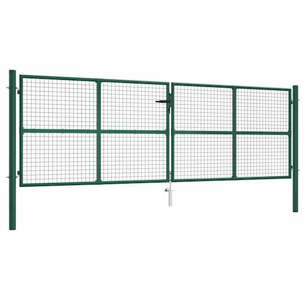 vidaXL v&otilde;rgust aiav&auml;rav, terasest, 400 x 125 cm, roheline