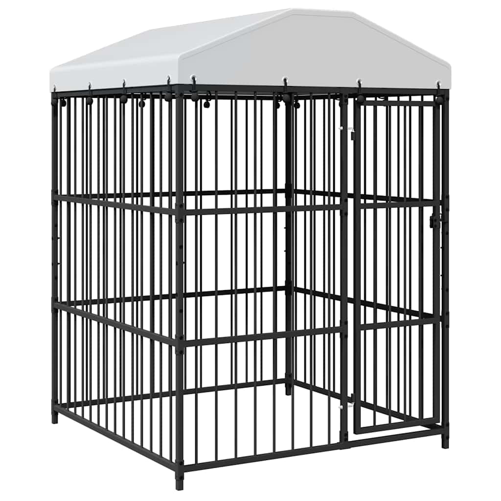 vidaXL Venkovní psí kotec se střechou 150 x 150 x 210 cm