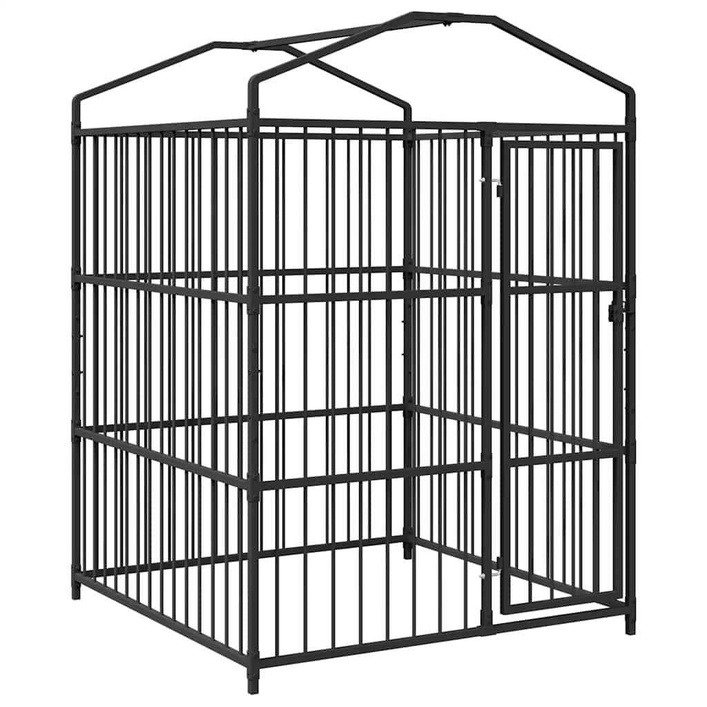 Thumbnail - vidaXL Outdoor-Hundezwinger mit Überdachung 150 x 150 x 200 cm