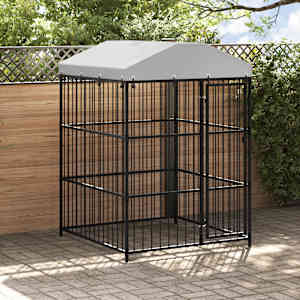 Zunanji pasji boks s streho 150x150x210 cm