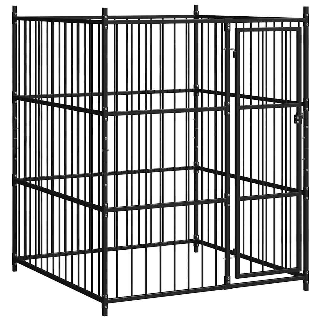 vidaXL Venkovní psí kotec 150 x 150 x 185 cm