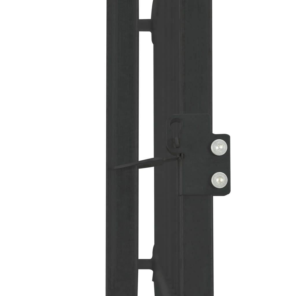 Chenil d'extérieur en acier noir pour chien - Panneaux à barreaux - 150 x 150 x 185 cm - 22 m²