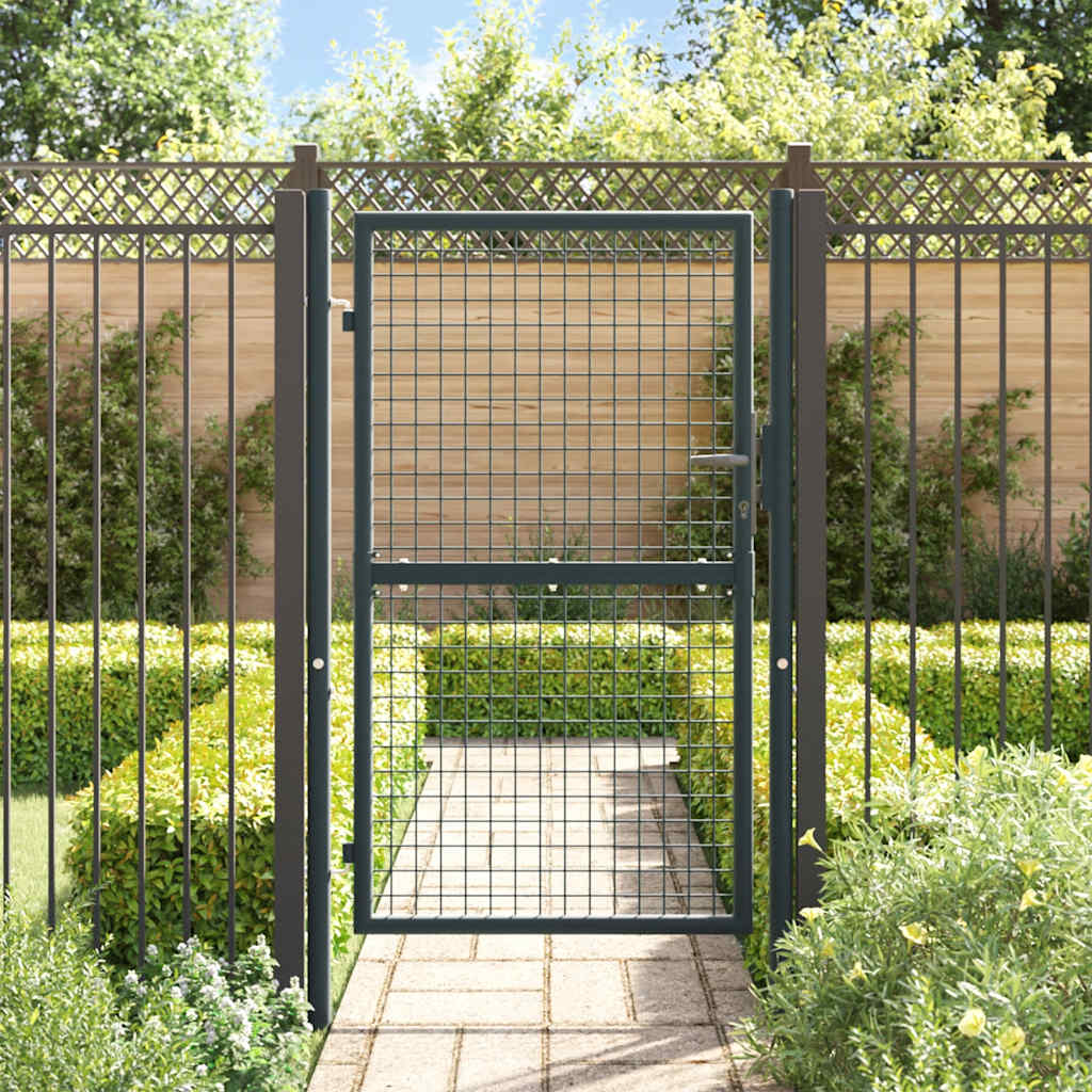 

vidaXL Gaaspoort 100x200 cm gegalvaniseerd staal grijs