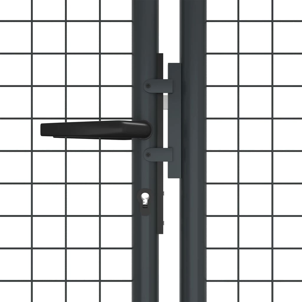 Portail officiel en Maille de Jardin Acier Galvanisé 400x175 cm Portillon Porte vidaXL
