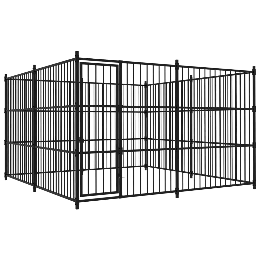 

vidaXL Outdoor Dog Kennel 118.1"x118.1"x72.8"