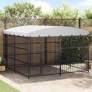 Zunanji pasji boks s streho 300x300x210 cm