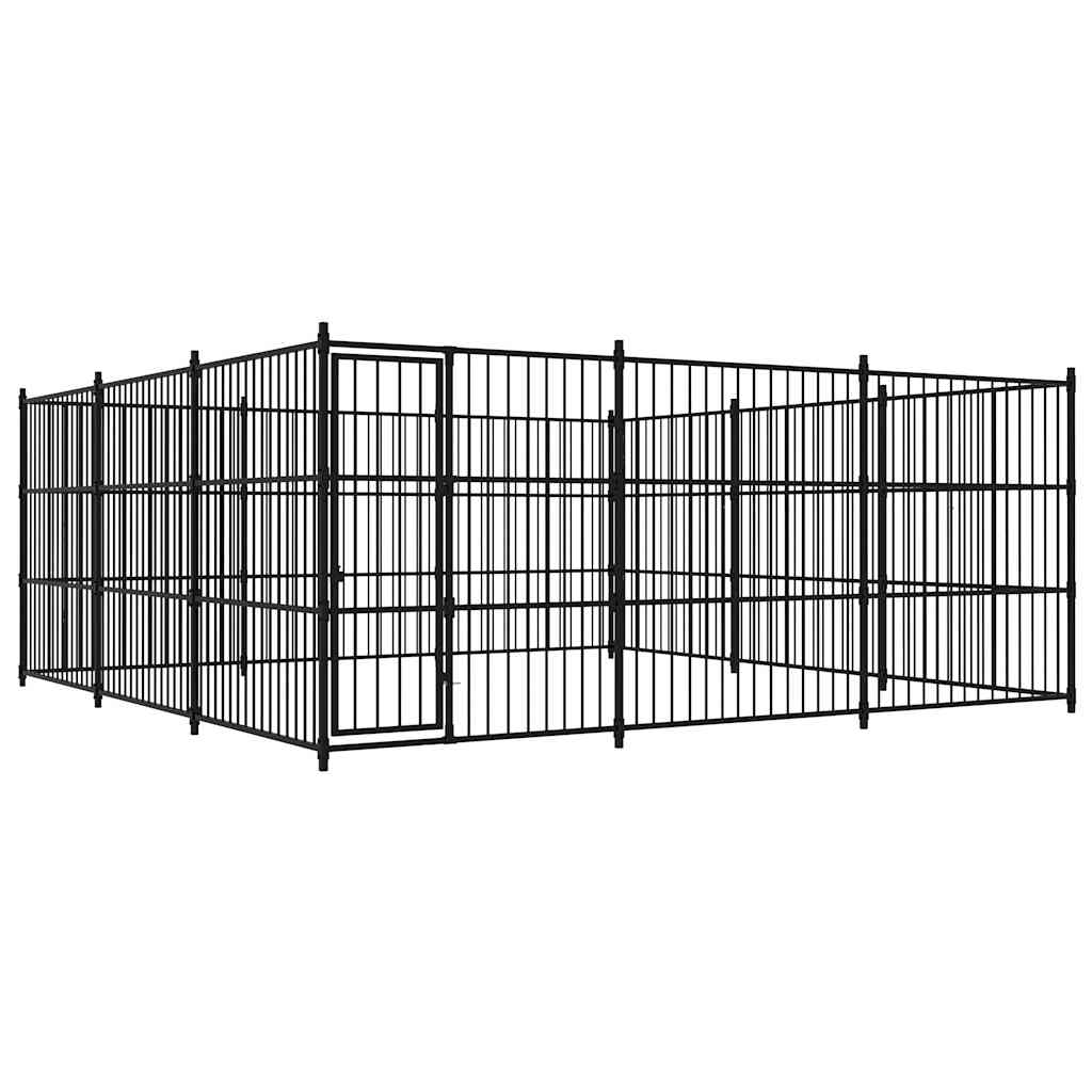 vidaXL Venkovní psí kotec 450 x 450 x 185 cm