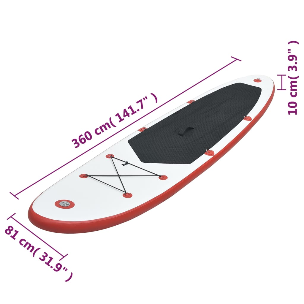 Nafukovací Stand Up Paddleboard (SUP) červenobílý