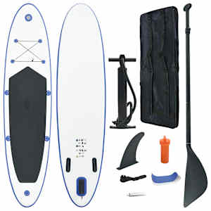 Nafukovací Stand Up Paddleboard (SUP) modrobílý - obrázek 1