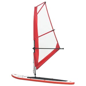 Nafukovací Stand Up Paddleboard s plachtou červeno-bílý - obrázek 3