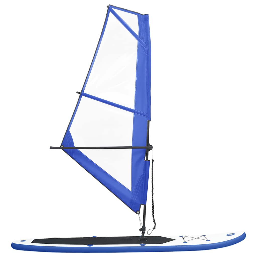 

vidaXL Stand-up paddleboard opblaasbaar met zeilset blauw en wit