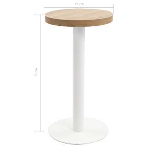 Bistro stolek světle hnědý 40 cm MDF - obrázek 5