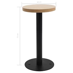 Bistro stolek světle hnědý 40 cm MDF - obrázek 5