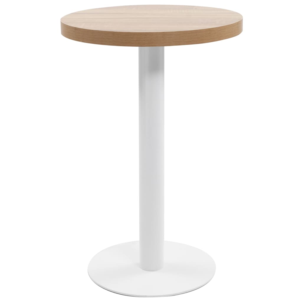 vidaXL Bistrotisch Hellbraun 50 cm MDF