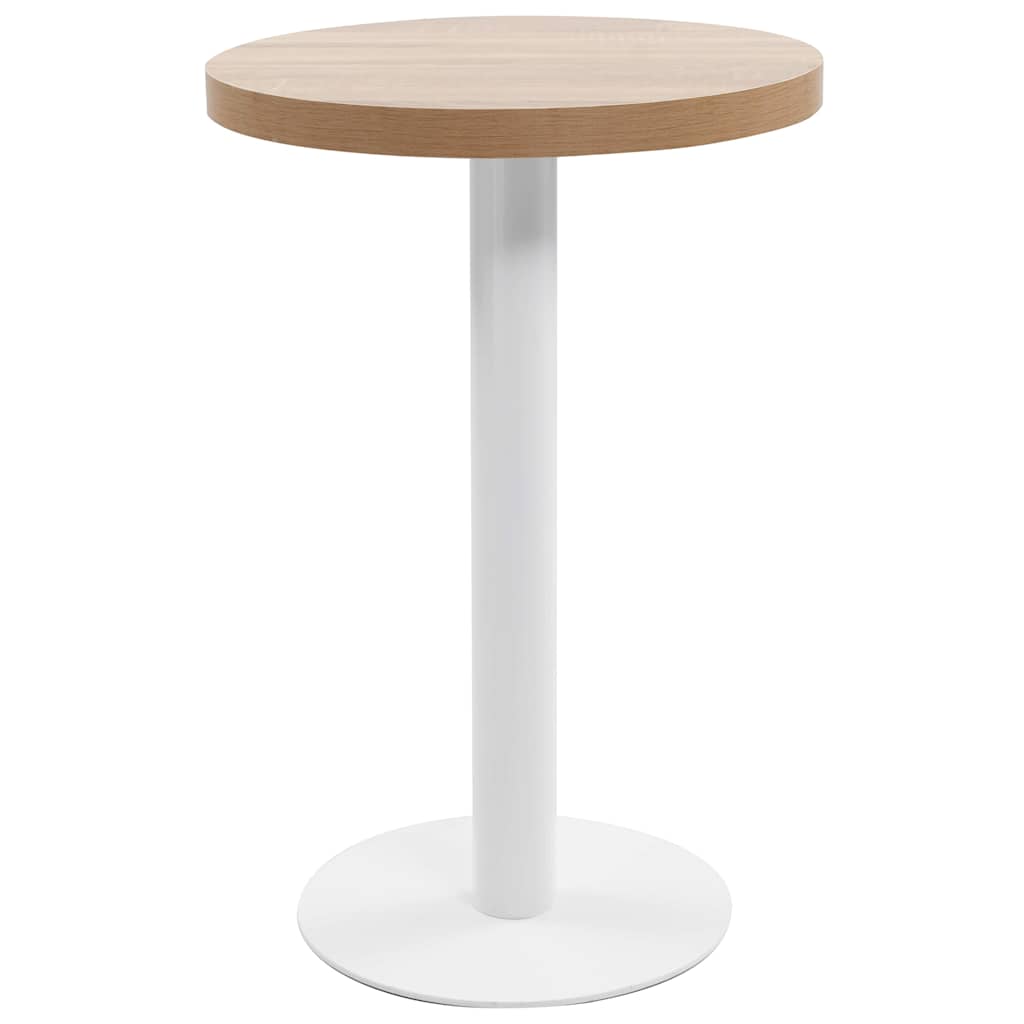 vidaXL Bistrobord ljusbrun 50 cm MDF