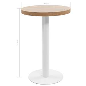 Bistro stolek světle hnědý 50 cm MDF - obrázek 5