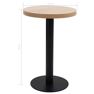Bistro stolek světle hnědý 50 cm MDF - obrázek 5