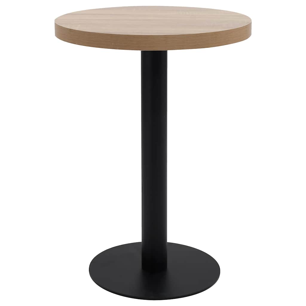vidaXL Bistro stolek světle hnědý 60 cm MDF