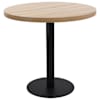 vidaXL bistroolaud, helepruun, 80 cm, MDF