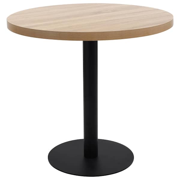 vidaXL bistroolaud, helepruun, 80 cm, MDF