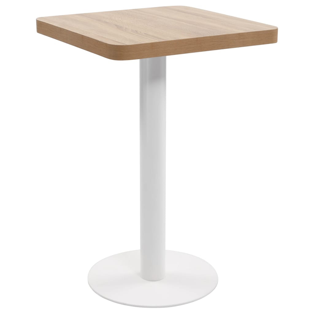 Bistrotisch Hellbraun 50×50 cm MDF