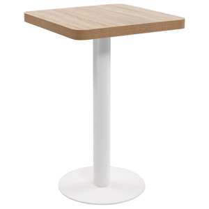 Bistro stolek světle hnědý 50 x 50 cm MDF - obrázek 1