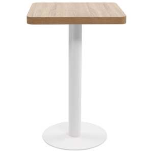 Bistro stolek světle hnědý 50 x 50 cm MDF - obrázek 2