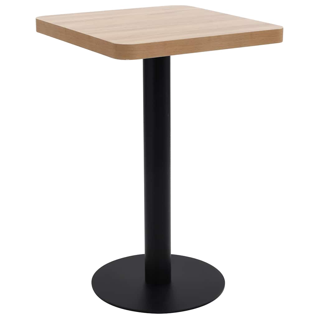 vidaXL Bistro stolek světle hnědý 50 x 50 cm MDF