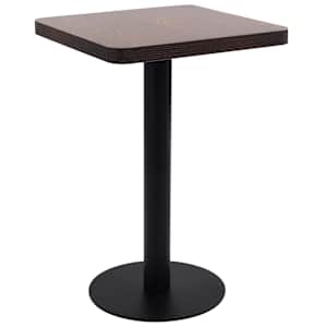 Bistro stolek tmavě hnědý 50 x 50 cm MDF - obrázek 1