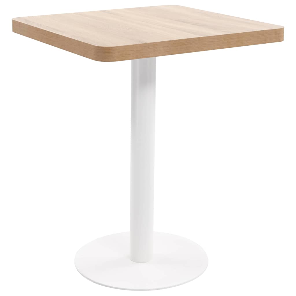 vidaXL Bistro stolek světle hnědý 60 x 60 cm MDF