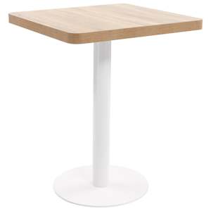 Bistro stolek světle hnědý 60 x 60 cm MDF - obrázek 1