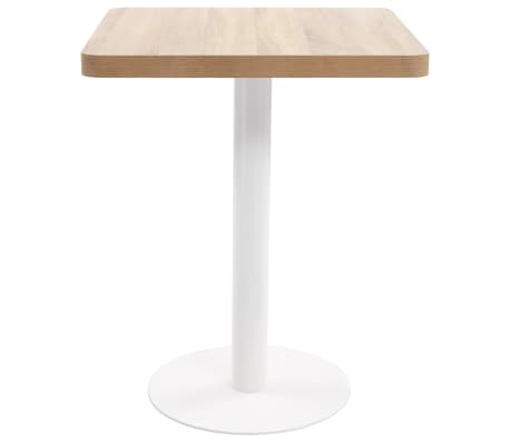 VidaXL Bistro Table Light Brown 60X60 Cm MDF | VidaXL.co.uk