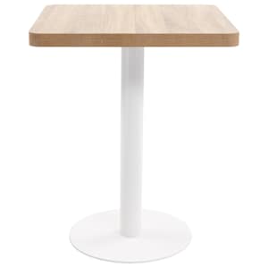 Bistro stolek světle hnědý 60 x 60 cm MDF - obrázek 2