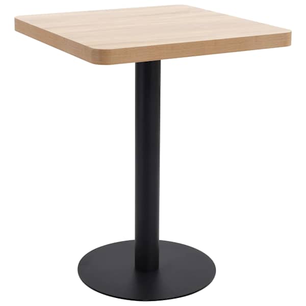 vidaXL bistroolaud, helepruun, 60 x 60 cm, MDF