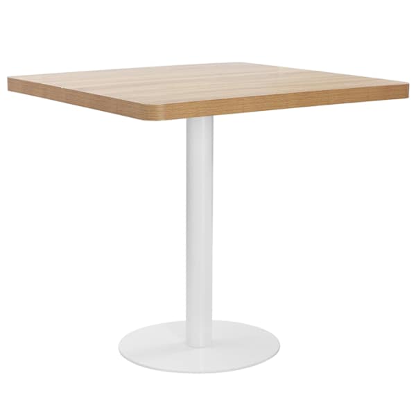 vidaXL bistroolaud, helepruun, 80 x 80 cm, MDF