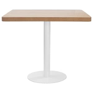 Bistro stolek světle hnědý 80 x 80 cm MDF - obrázek 2