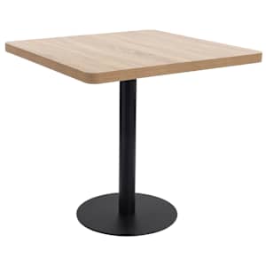 Bistro stolek světle hnědý 80 x 80 cm MDF - obrázek 1