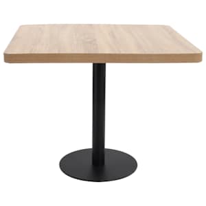 Bistro stolek světle hnědý 80 x 80 cm MDF - obrázek 2
