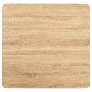 Bistro stolek světle hnědý 80 x 80 cm MDF - obrázek 3