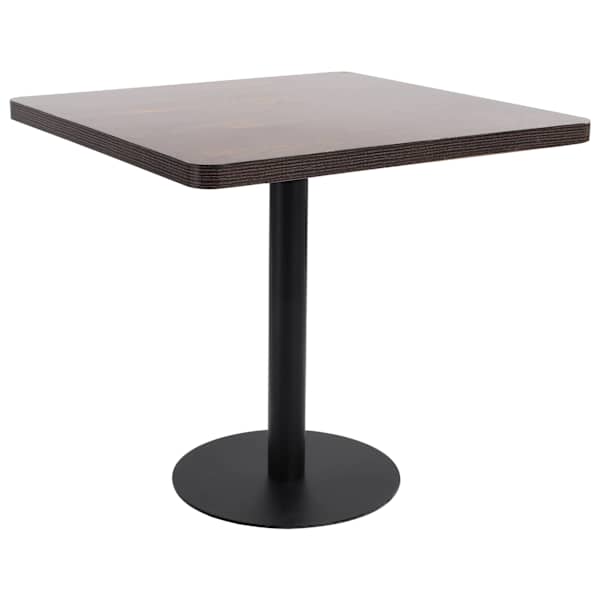 vidaXL bistroolaud, tumepruun, 80 x 80 cm, MDF