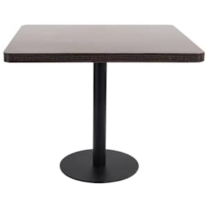 Bistro stolek tmavě hnědý 80 x 80 cm MDF - obrázek 2