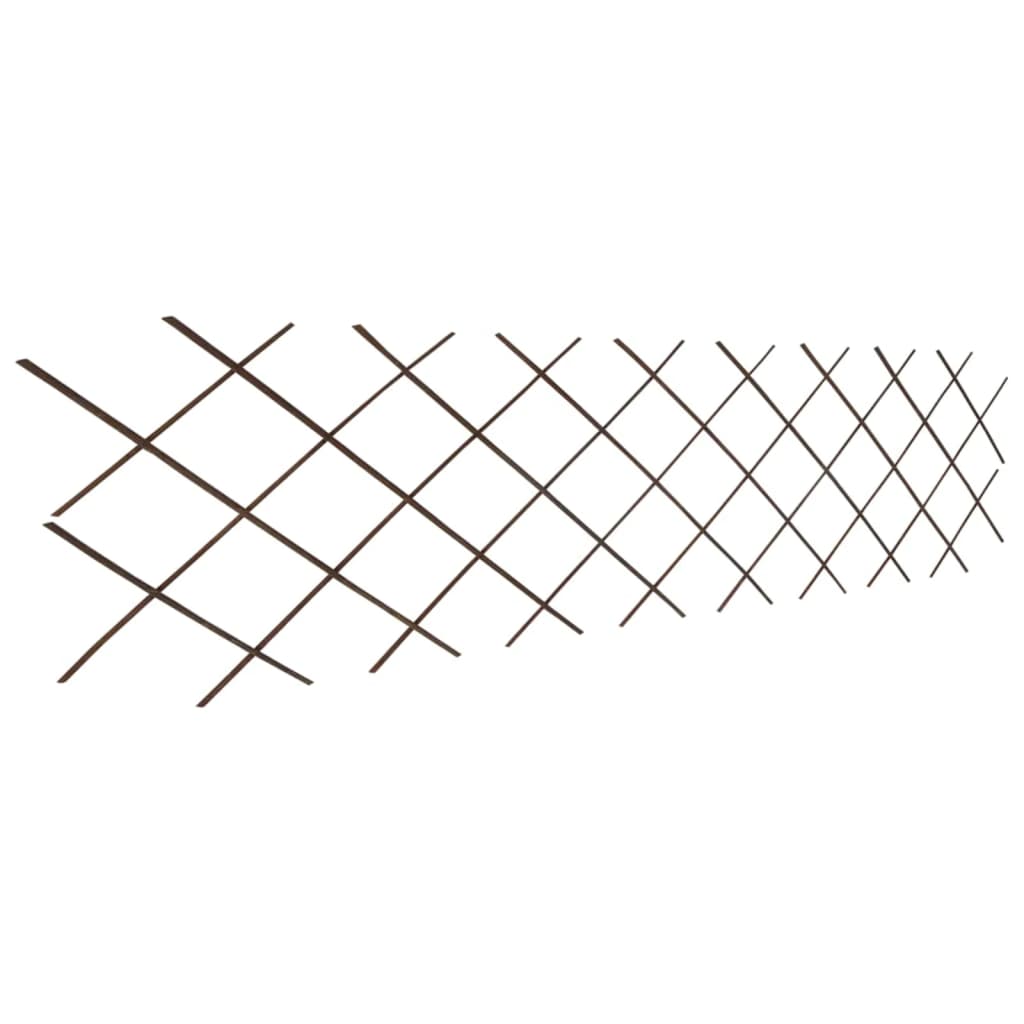 Gard cu zăbrele, 5 buc.,180 x 60 cm, salcie