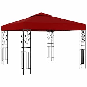 vidaXL varjualune 3 x 3 m, veinipunane