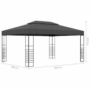 Altán 3 x 4 m antracitový - obrázek 6