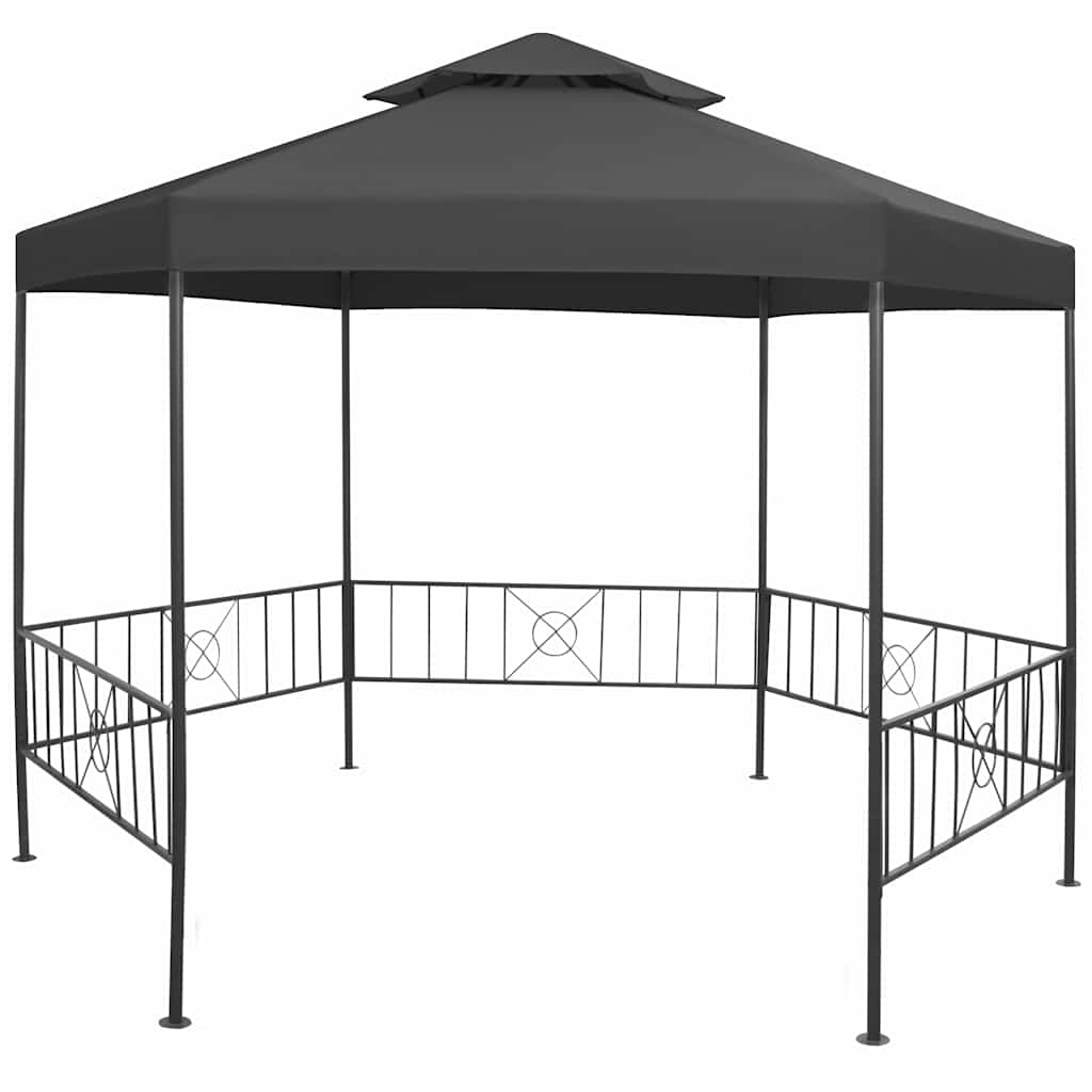 vidaXL Zahradní party stan 323 x 275 x 265 cm antracitový