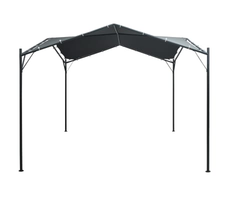 vidaXL Auvent tente belv&eacute;d&egrave;re 3x3 m Acier Anthracite