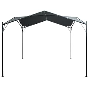 vidaXL Auvent tente belv&eacute;d&egrave;re 3x3 m Acier Anthracite