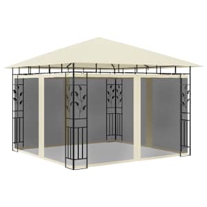 Altán s moskytiérou 3 x 3 x 2,73 m krémový 180 g/m² - obrázek 1